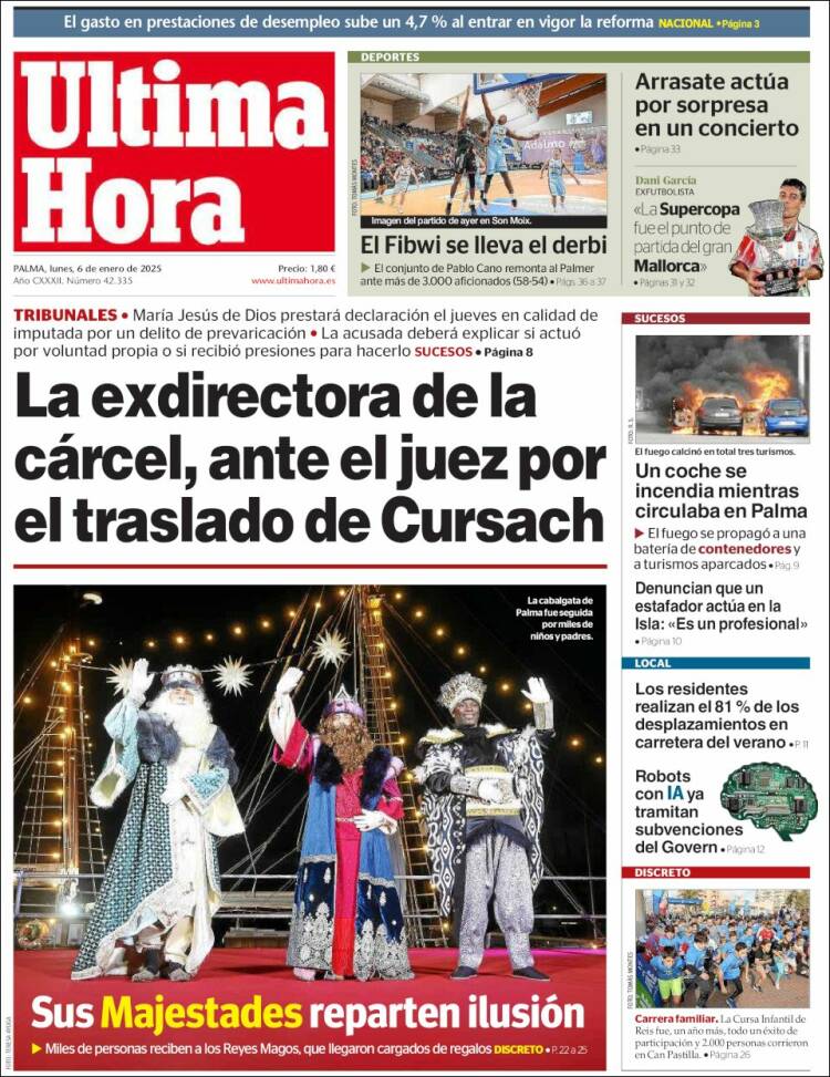Portada de Última Hora (España)