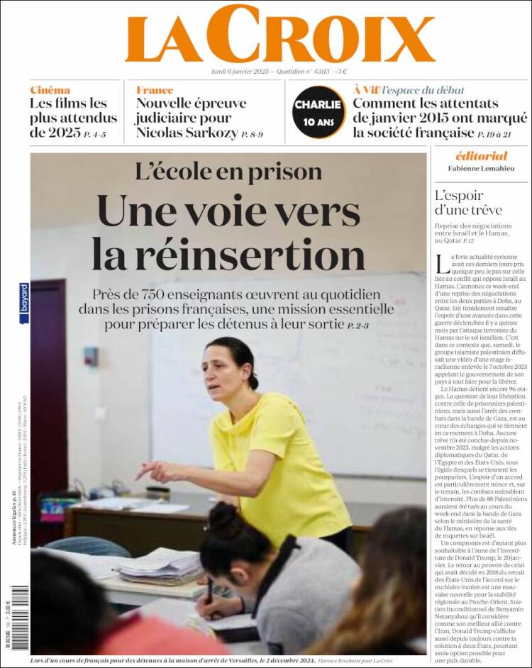 Portada de La Croix (Francia)