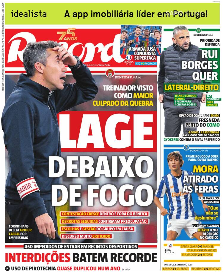 Portada de Record (Portugal)