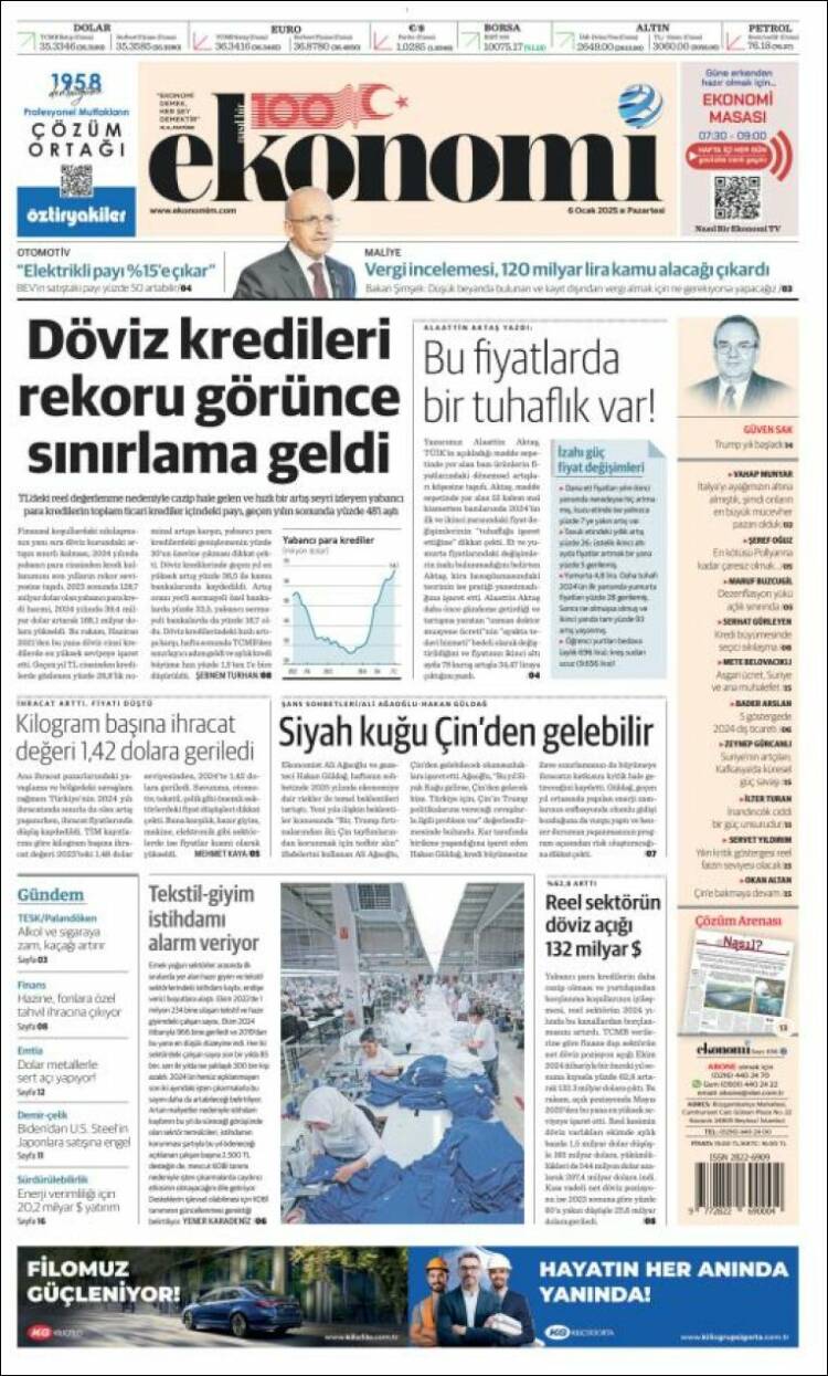 Portada de Dünya (Turqu&iacute;a)