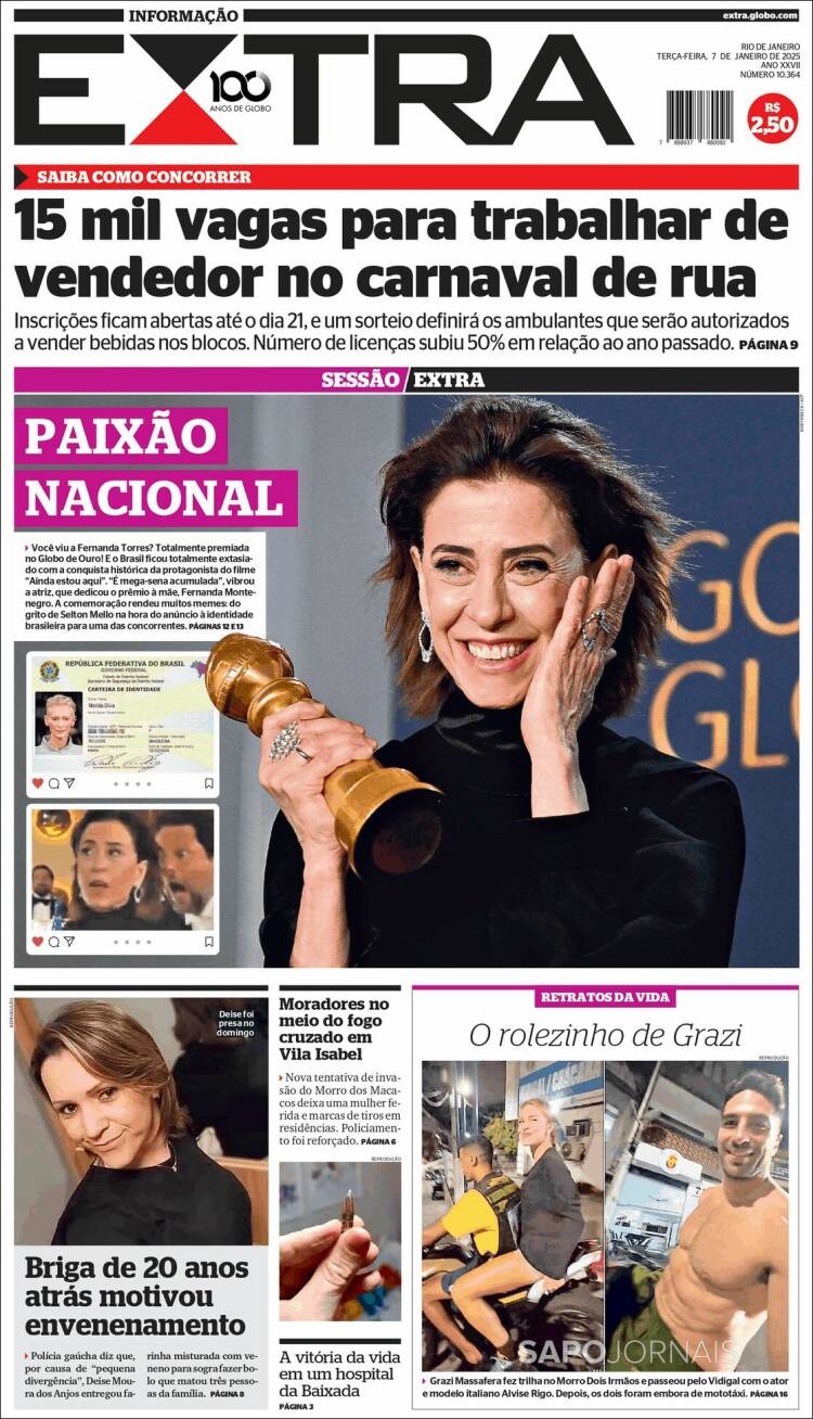 Portada de Extra (Brasil)