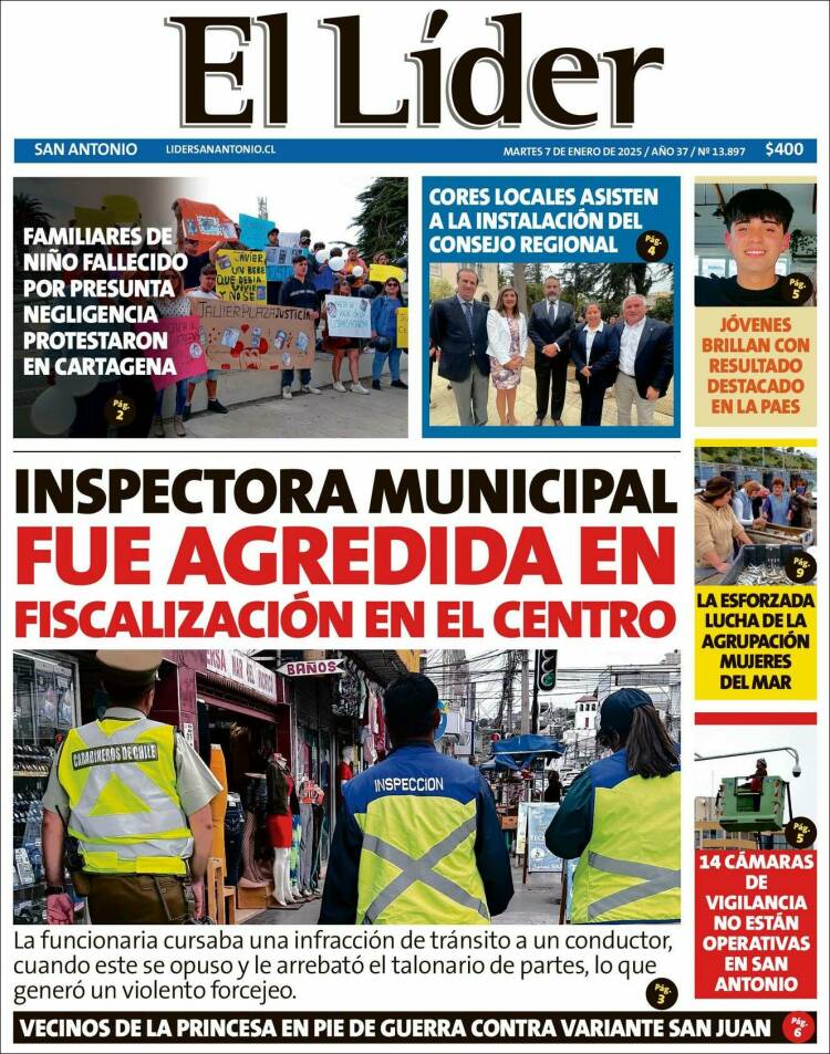 Portada de Lider de San Antonio (Chile)