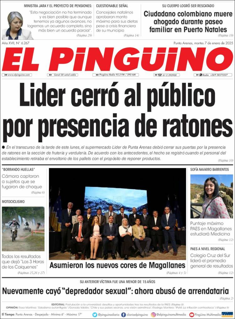 Portada de El Pingüino (Chile)