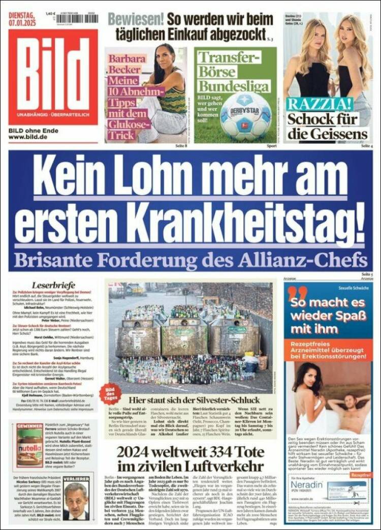 Portada de Bild (Alemania)