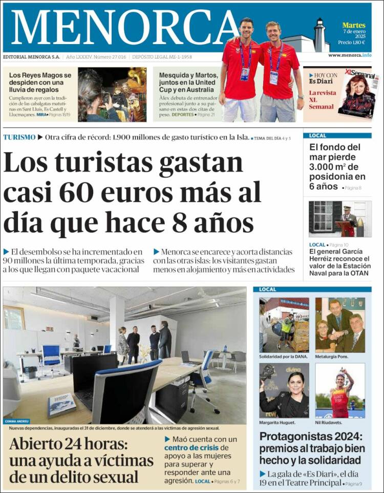 Portada de Menorca - Diario Insular (España)