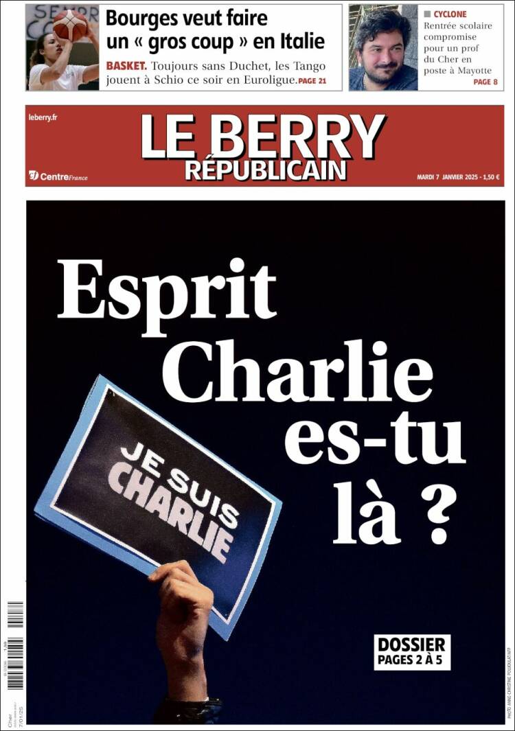 Portada de Berry Republicain (Francia)