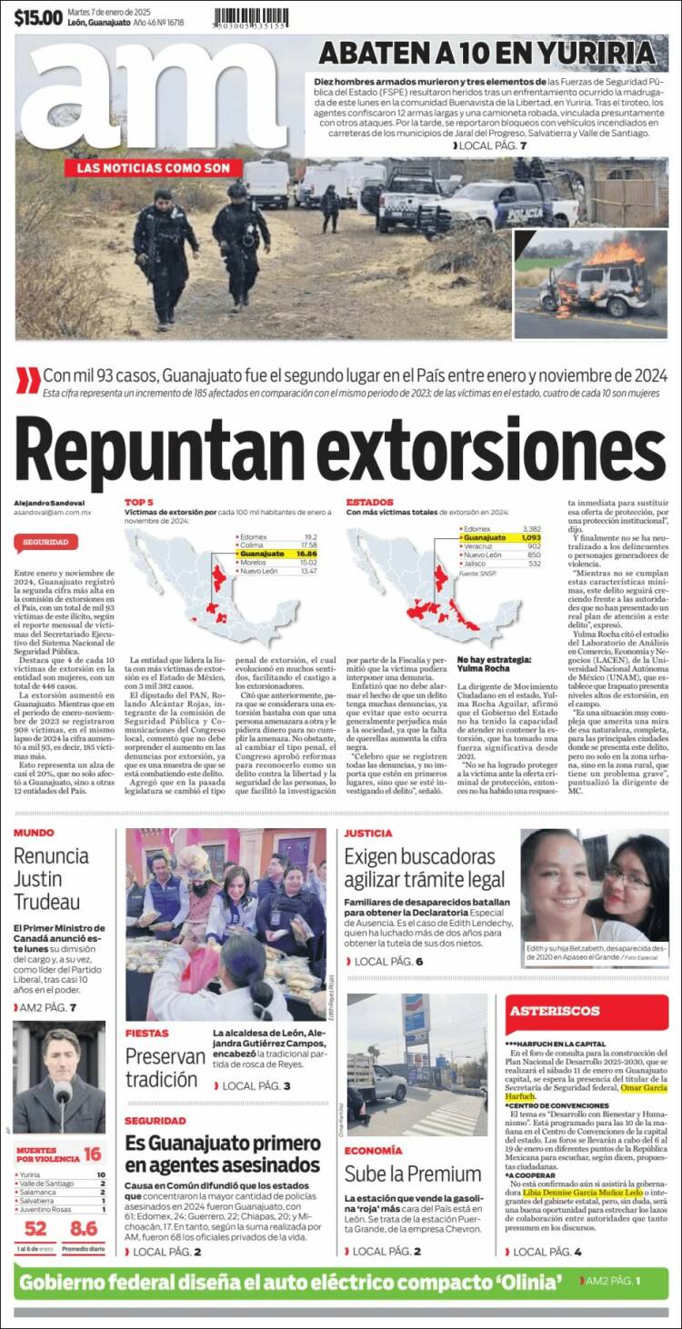 Portada de Al Día A.M. (México)