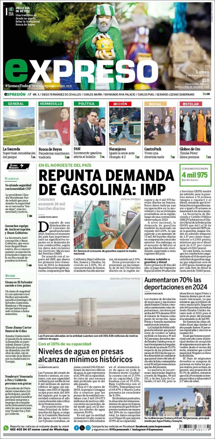Portada de Expreso (México)