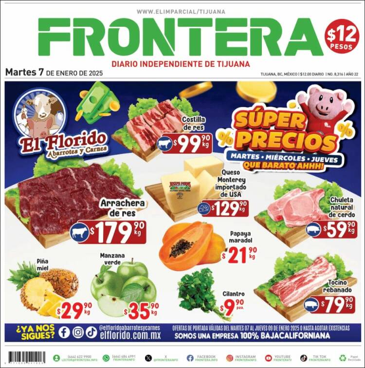 Portada de Frontera (México)
