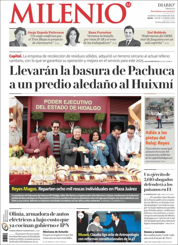 Portada de Milenio de Hidalgo (México)