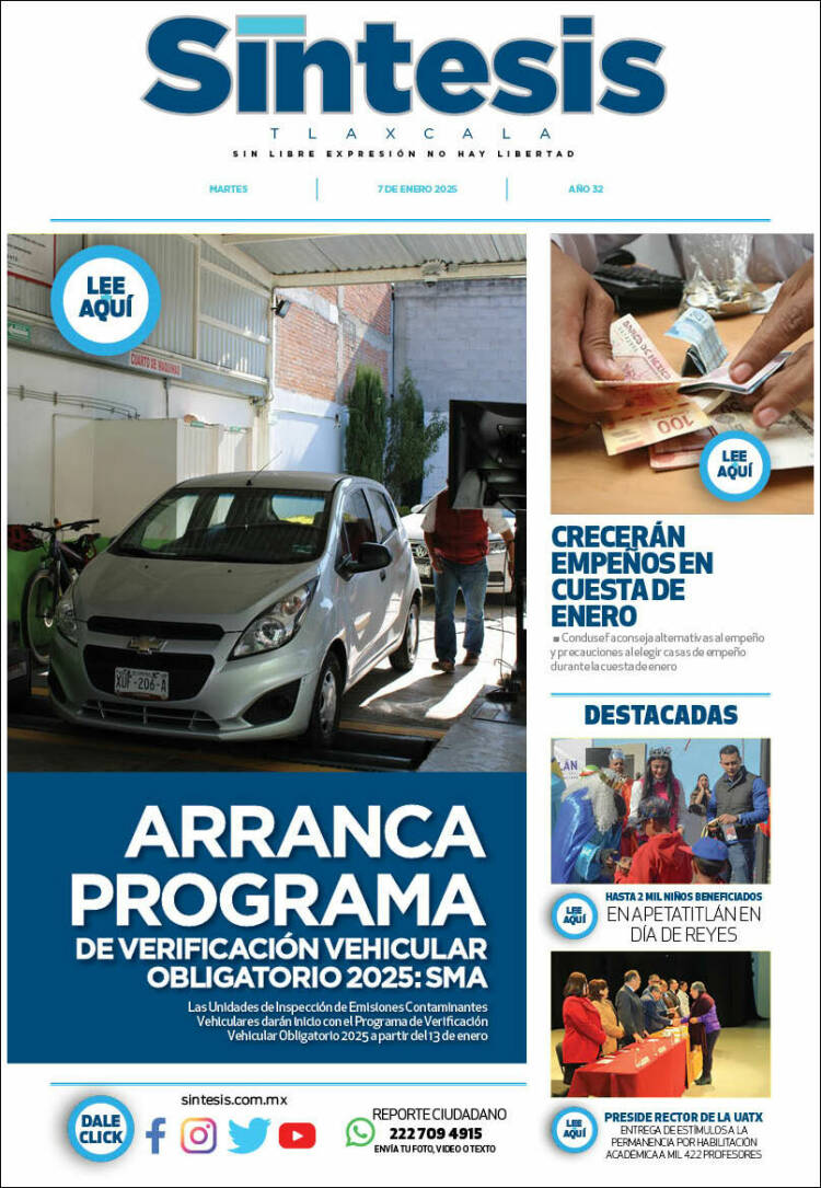 Portada de Síntesis de Tlaxcala (México)