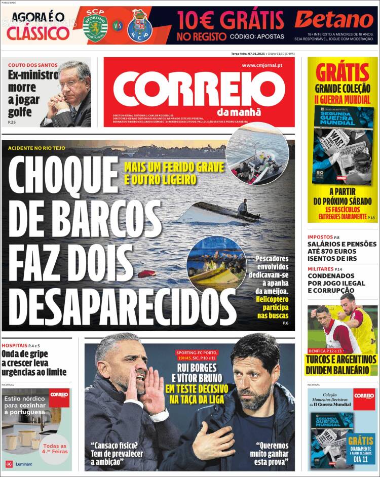 Portada de Correio da Manhã (Portugal)