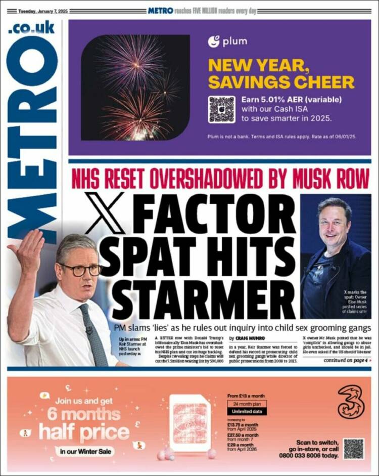 Portada de Metro (United Kingdom)