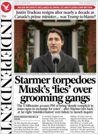 Portada de The Independent (United Kingdom)