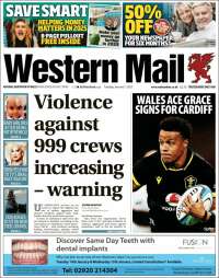 Portada de Western Mail (United Kingdom)