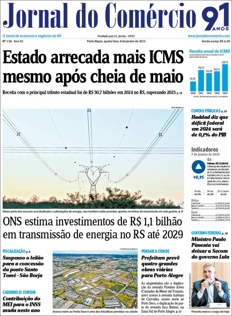 Portada de Jornal do Comércio (Brasil)