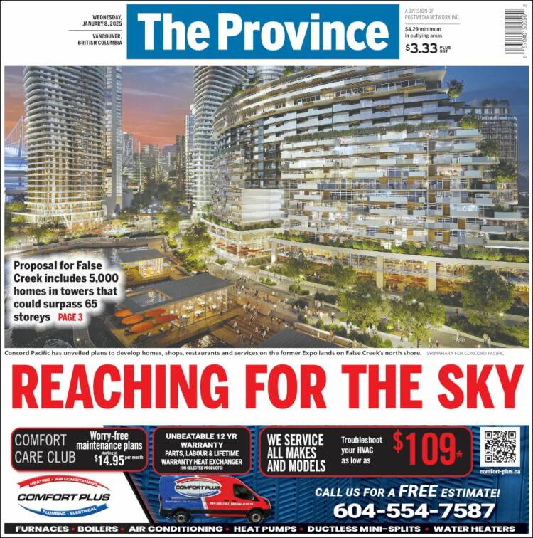 Portada de The Province (Canadá)