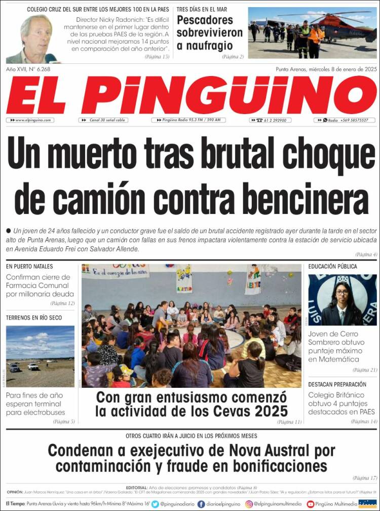 Portada de El Pingüino (Chile)