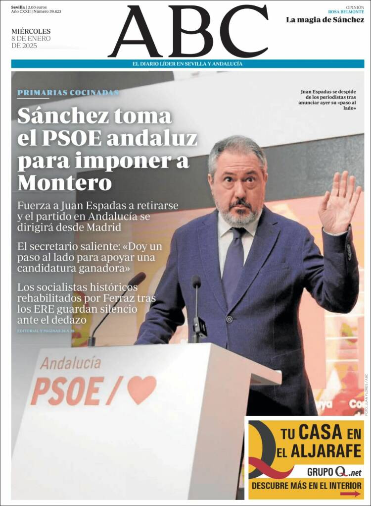 Portada de ABC - Sevilla (España)