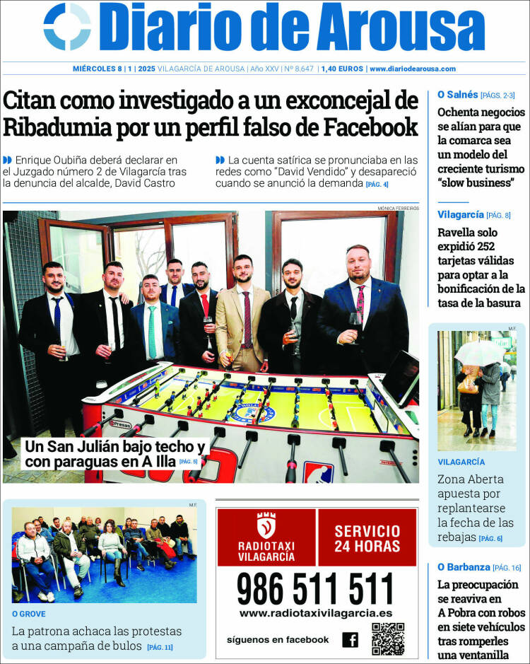 Portada de Diario de Arousa (España)