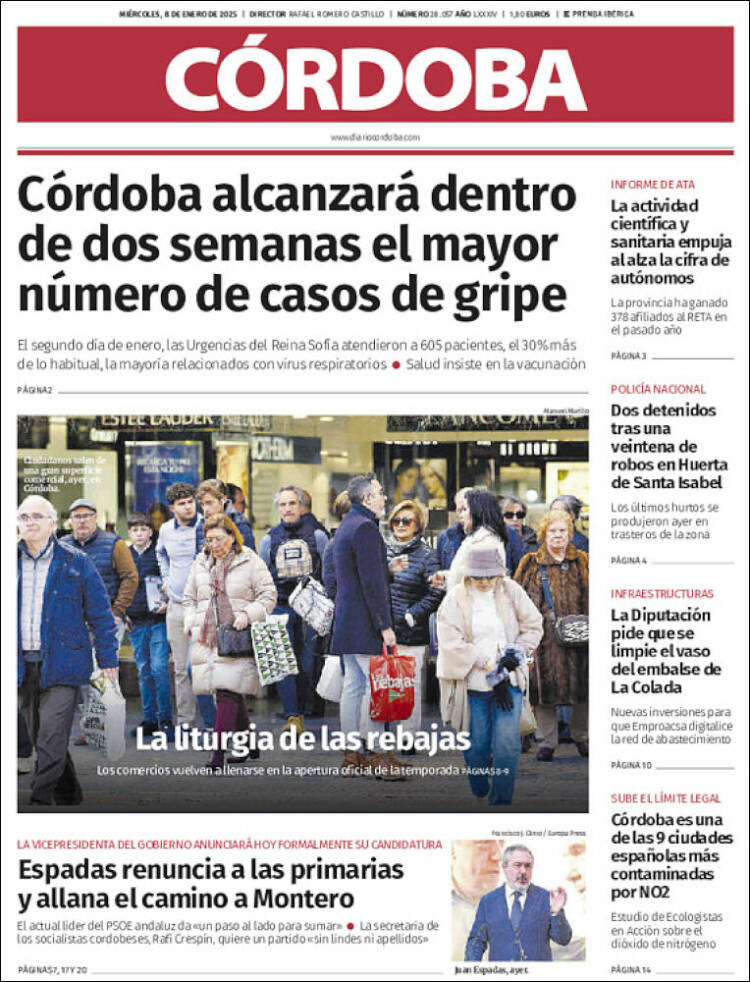 Portada de Diario de Córdoba (España)
