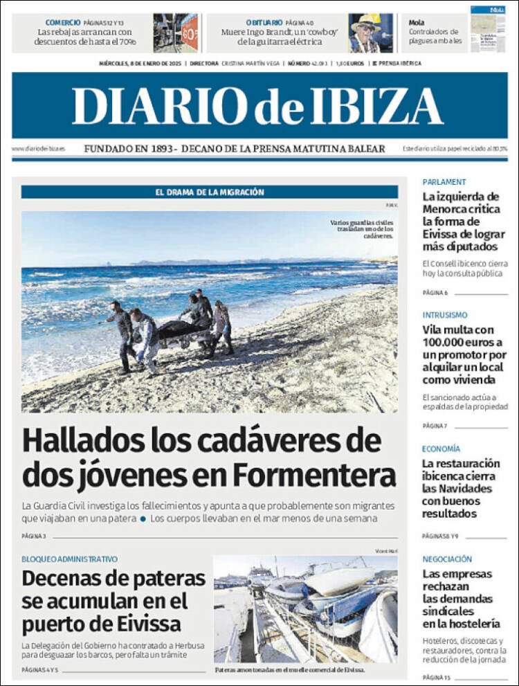 Portada de Diario de Ibiza (España)