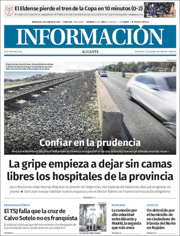 Portada de Diario Información (España)