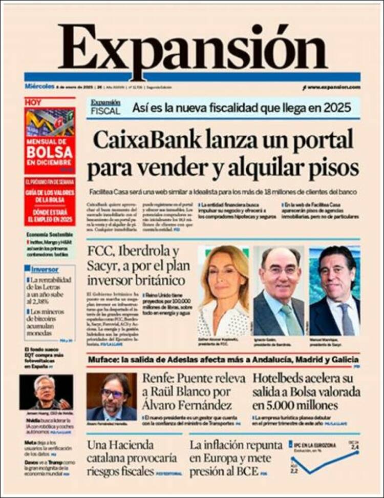 Portada de Expansión (España)