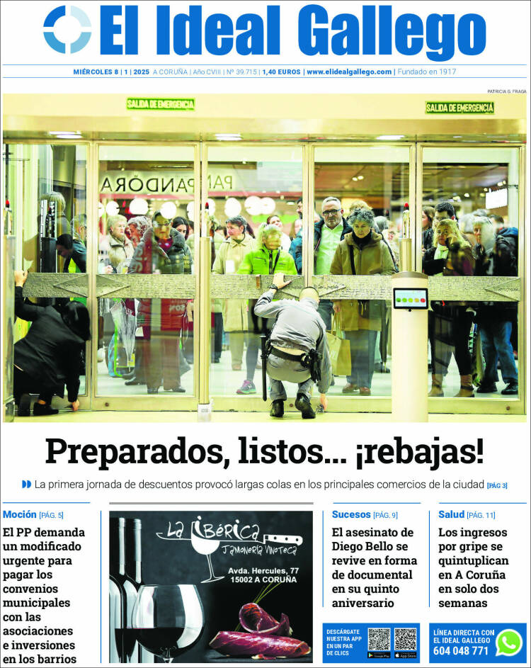 Portada de El Ideal Gallego (España)