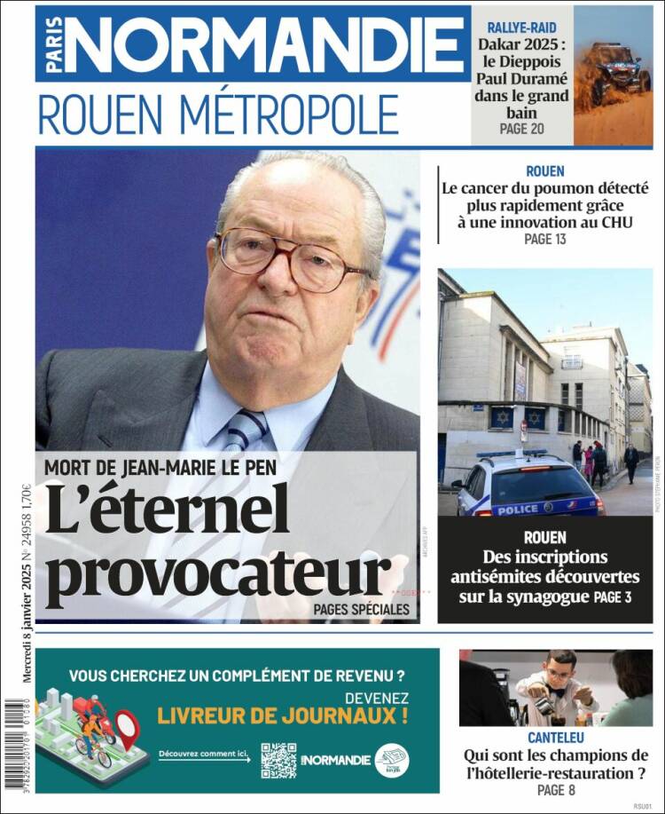 Portada de Paris Normandie (Francia)