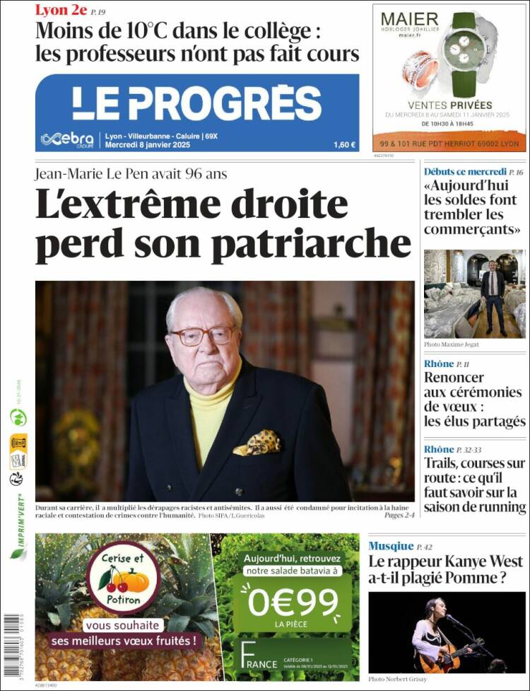 Portada de Progres de Fecamp (Francia)