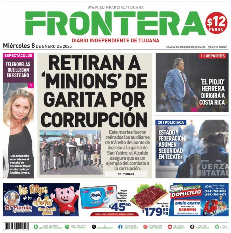 Portada de Frontera (México)