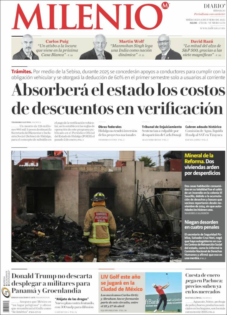 Portada de Milenio de Hidalgo (México)