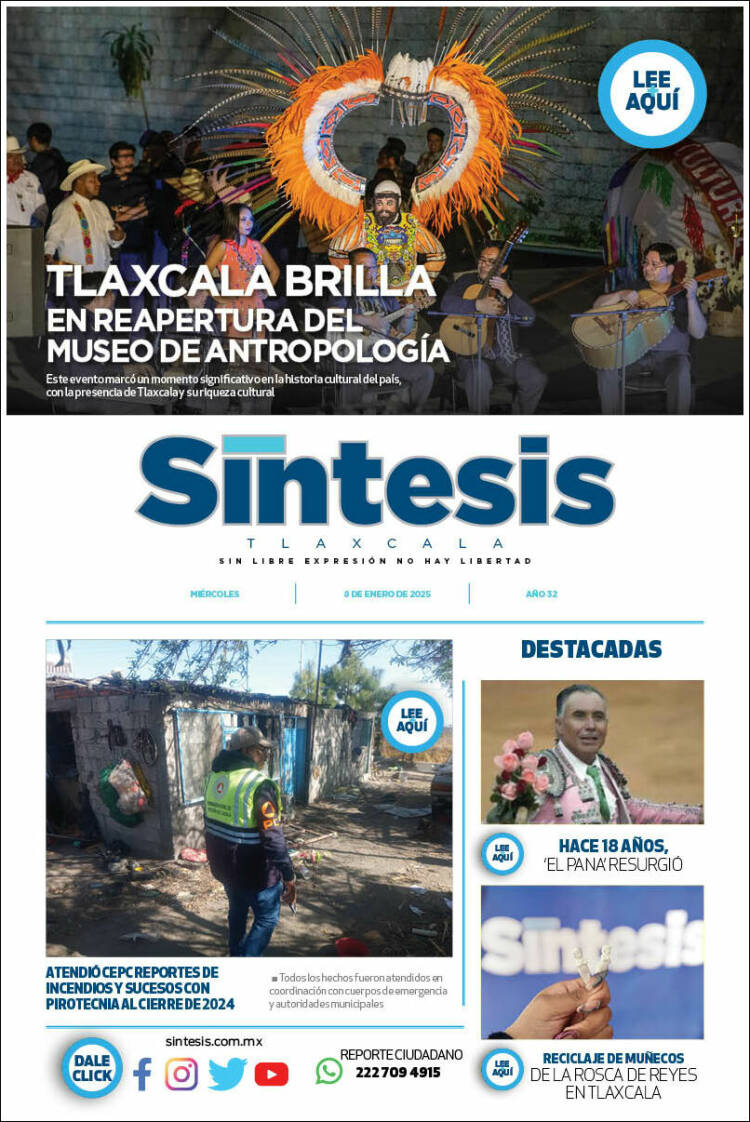 Portada de Síntesis de Tlaxcala (México)