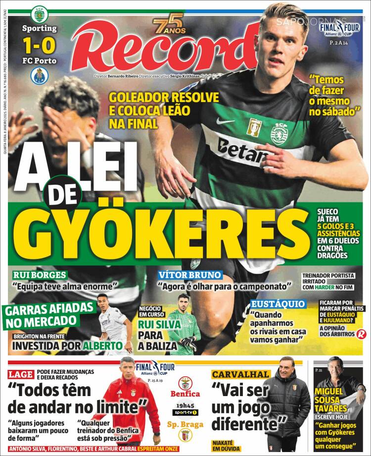 Portada de Record (Portugal)