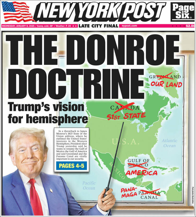 Portada de New York Post (USA)