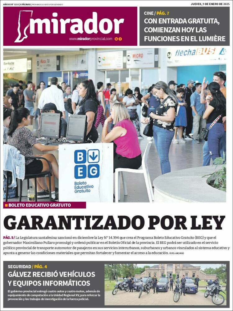 Portada de Mirador Provincial (Argentina)