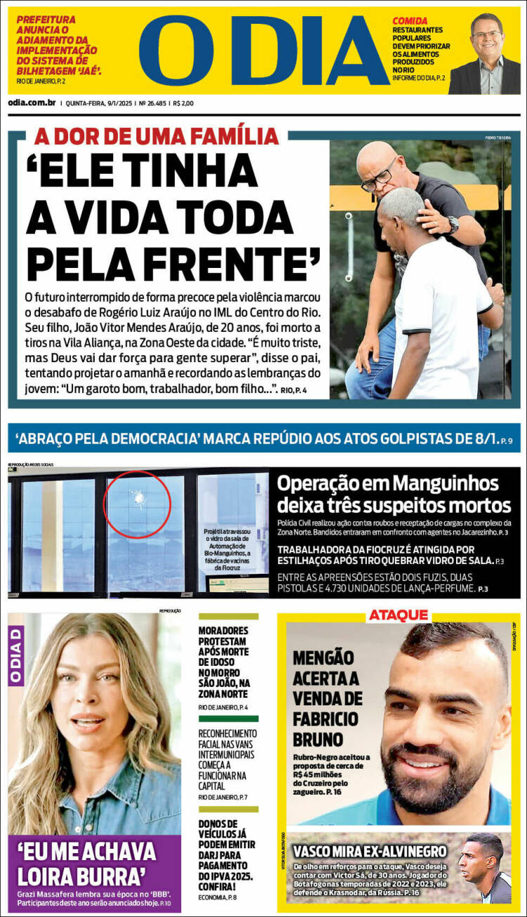 Portada de O Dia (Brasil)