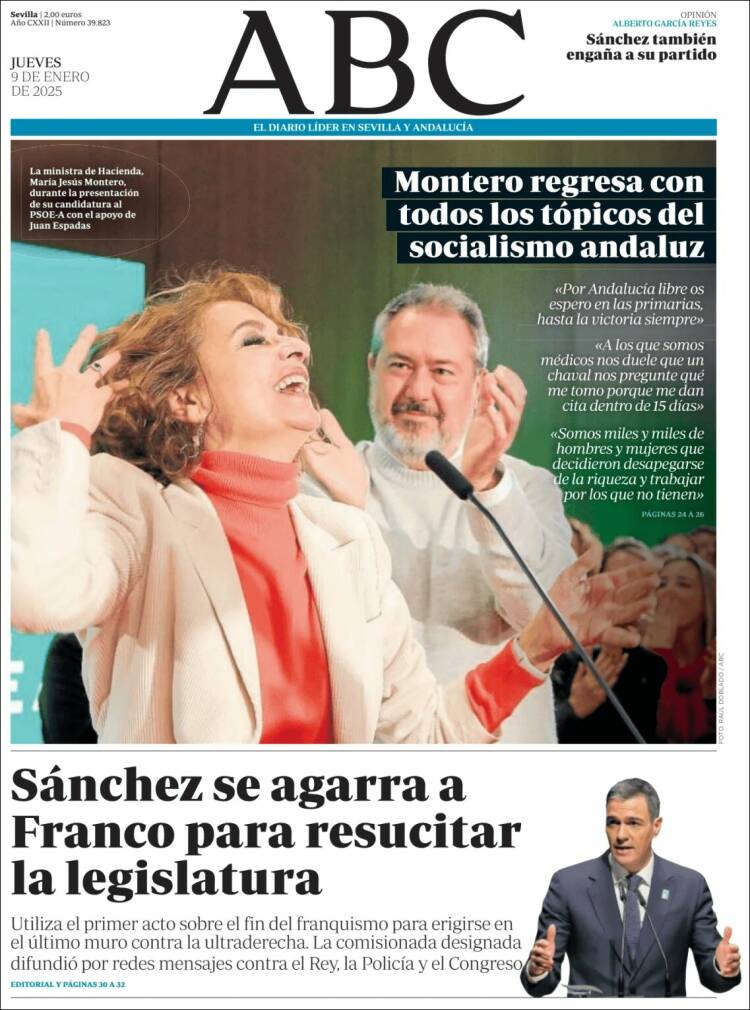 Portada de ABC - Sevilla (España)