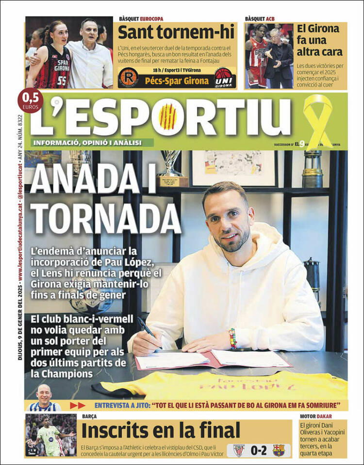 Portada de L'Esportiu : Girona (España)