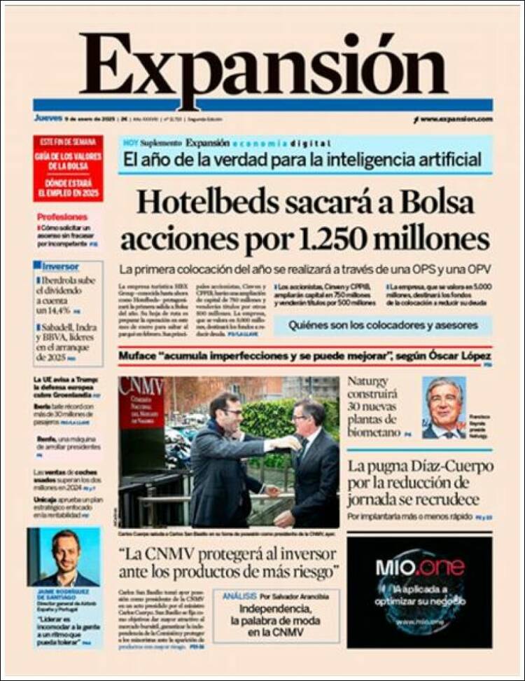 Portada de Expansión (Espa&ntilde;a)