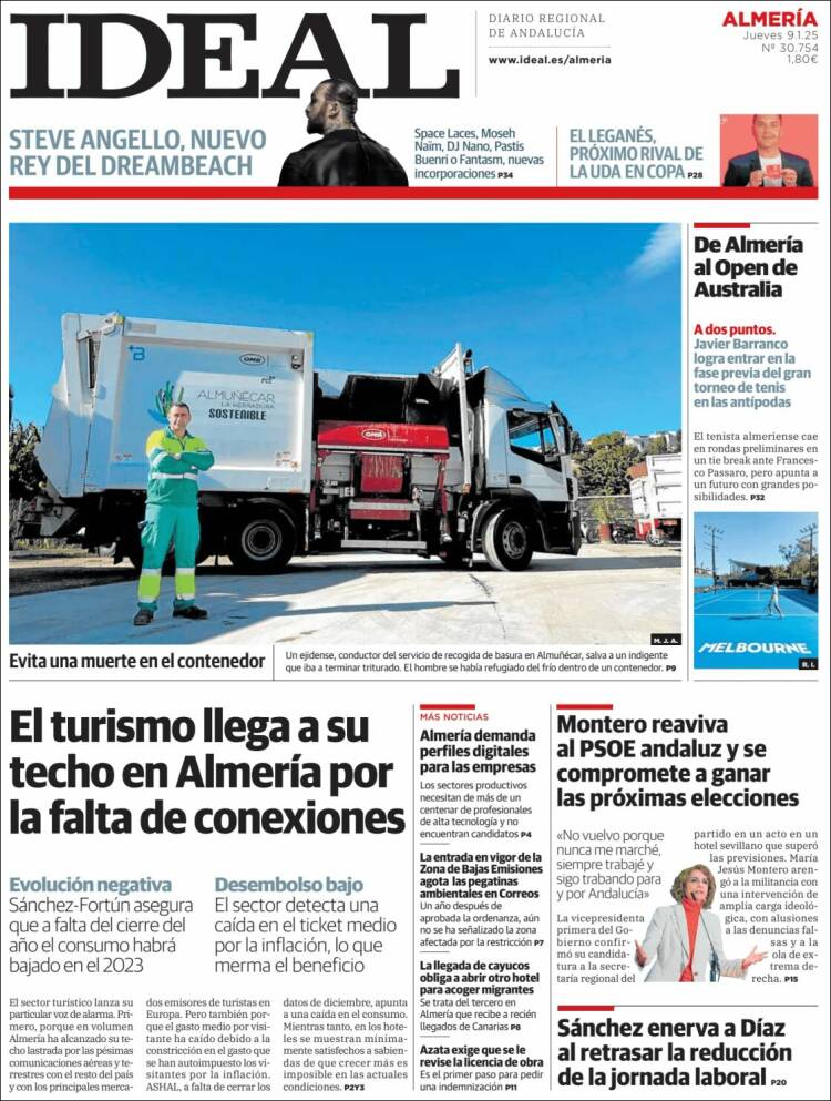 Portada de Ideal Almeria (España)