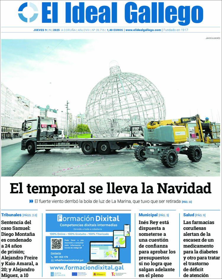 Portada de El Ideal Gallego (España)