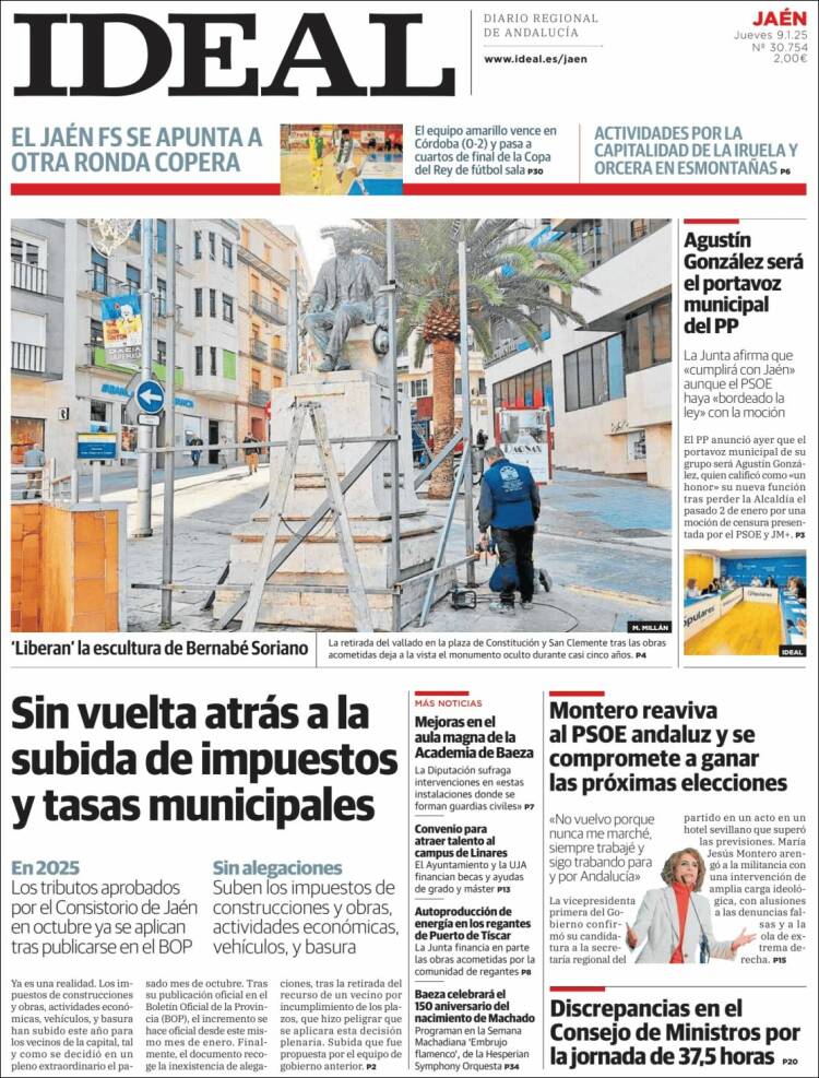 Portada de El Ideal de Jaén (España)