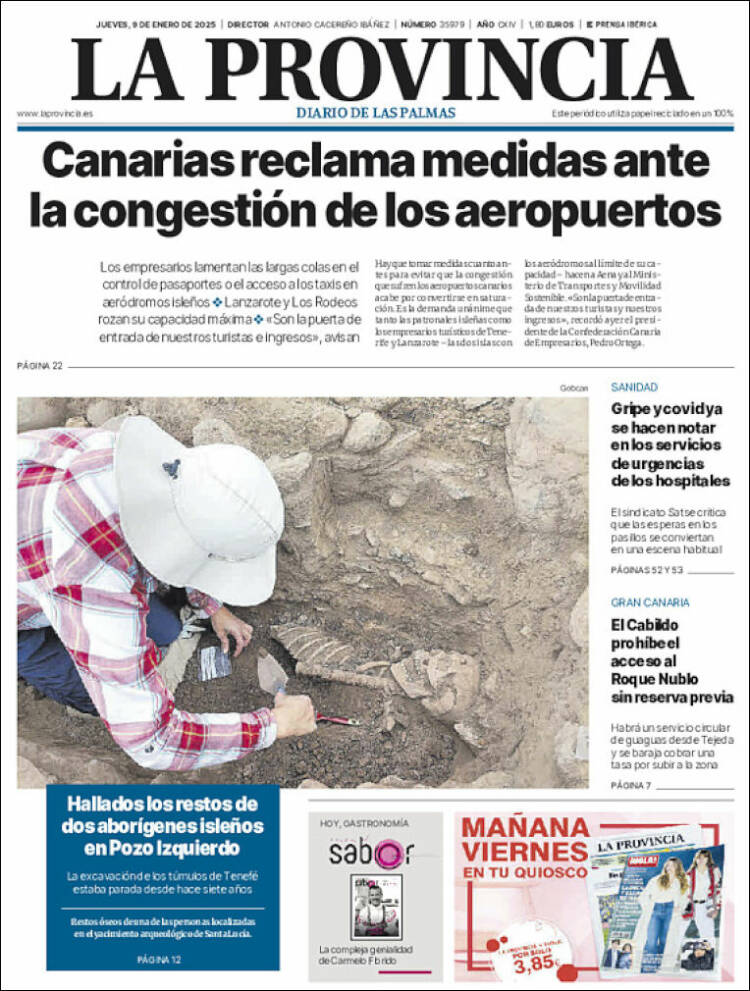 Portada de La Provincia (España)
