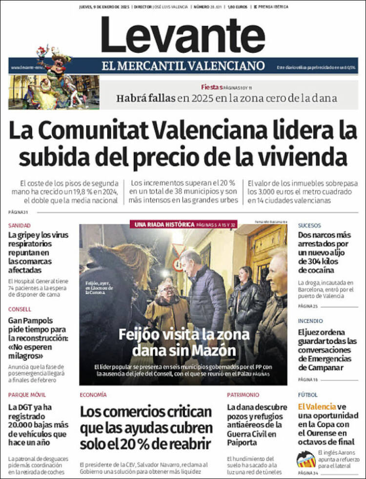 Portada de Levante (España)