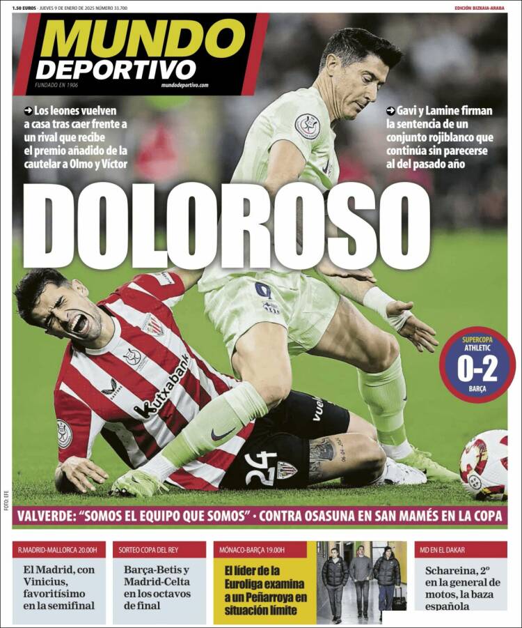 Portada de Mundo Deportivo Bizkaia (España)