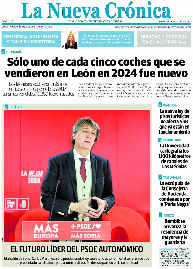 Portada de La Nueva Crónica (España)