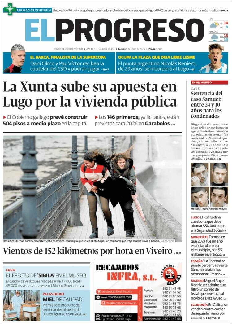 Portada de El Progreso (España)