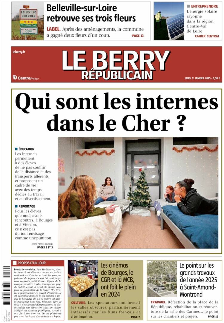 Portada de Berry Republicain (Francia)